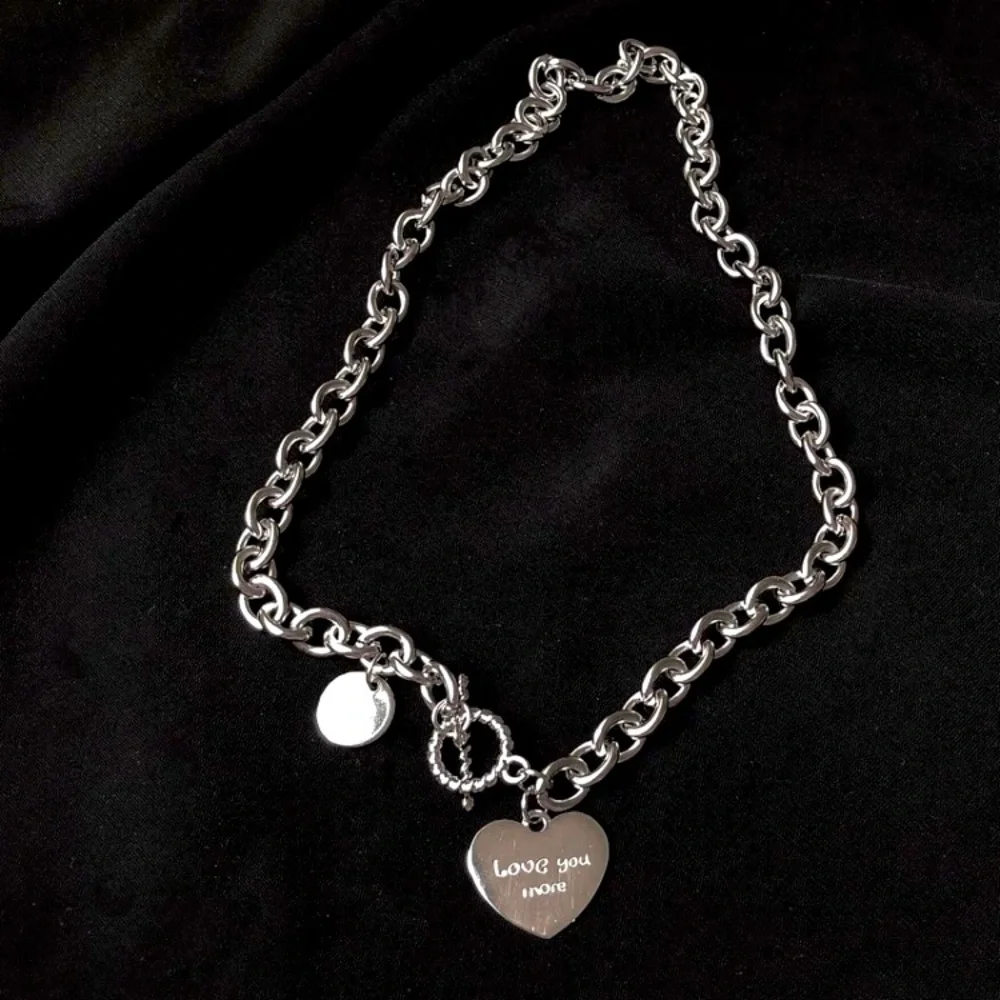 🌟 Love You More Platinum Plated Chunky Necklace